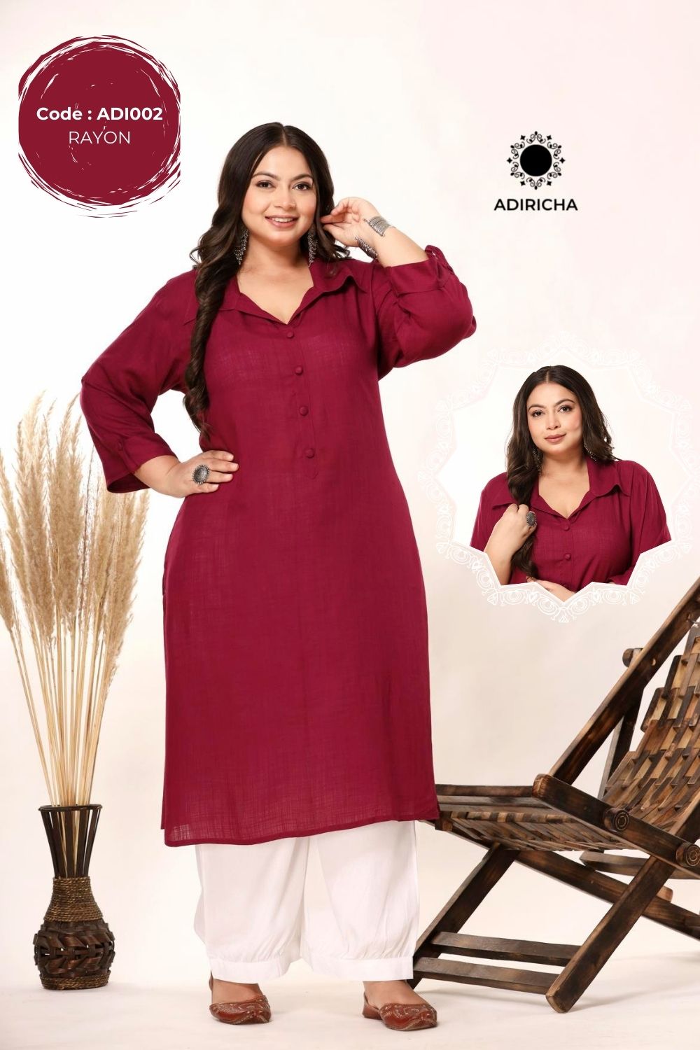 Rayon Kurtis – ADI0002-8