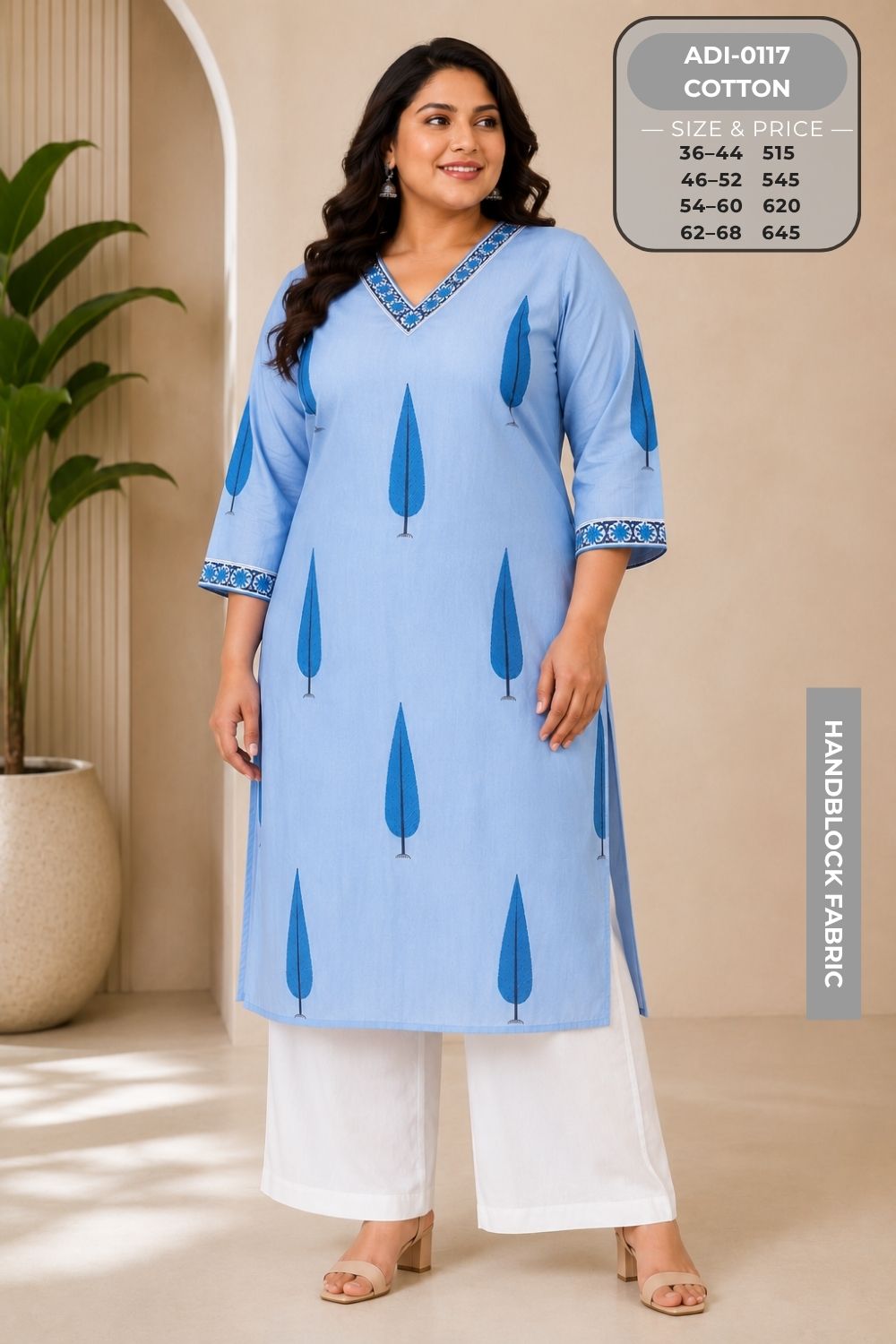 Premium Handblock Kurtis-ADI0117-12 2