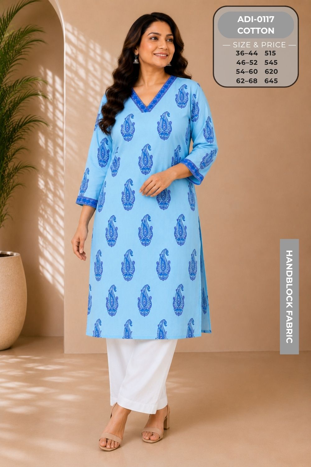 Premium Handblock Kurtis-ADI0117-14