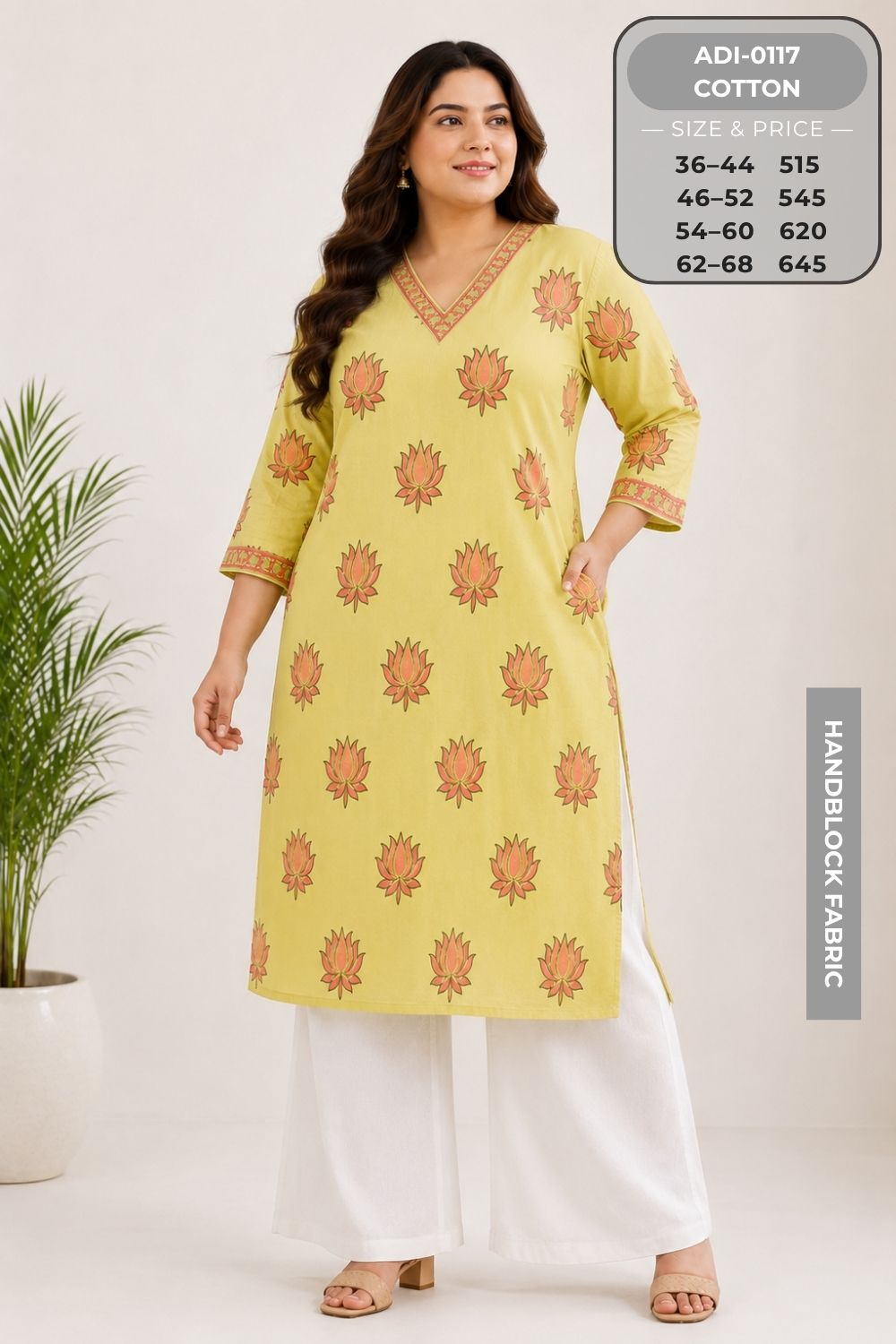 Premium Handblock Kurtis-ADI0117-2
