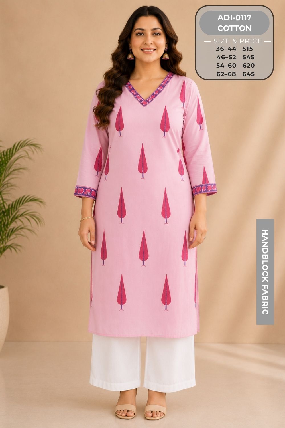 Premium Handblock Kurtis-ADI0117-5