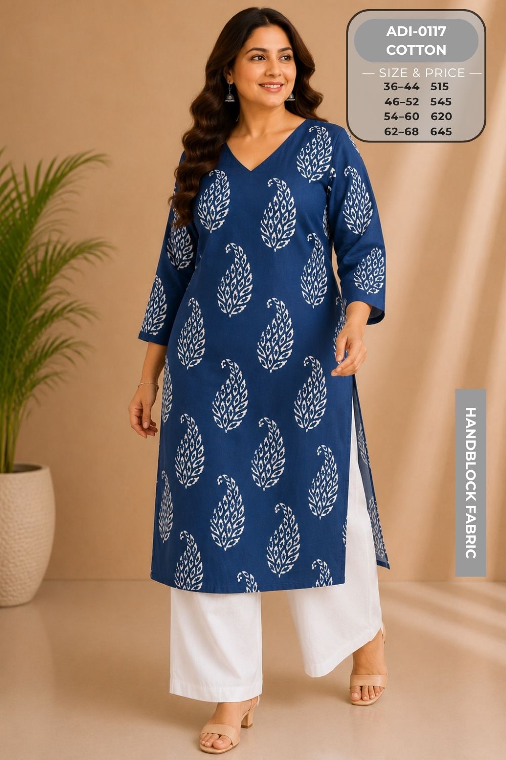 Premium Handblock Kurtis-ADI0117-8